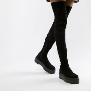 ASOS DESIGN Kami flat chunky boot
